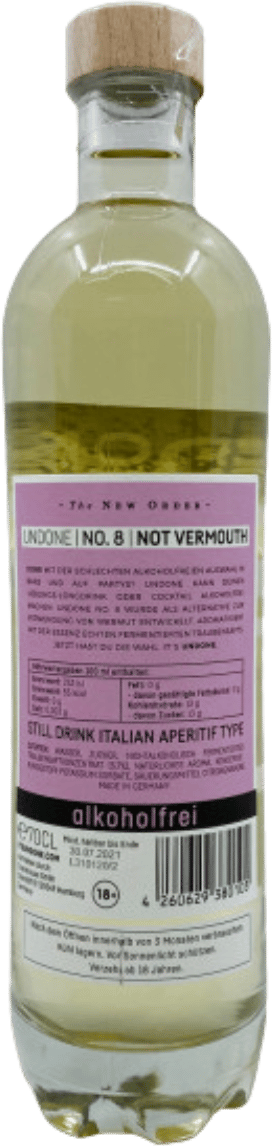 | Free UNDONE No. Buy 8 Vermouth Rare Honest Alcohol &