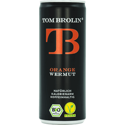 12 x TOM BROLIN - Orange Wermut - Bio-Erfrischungsgetränk