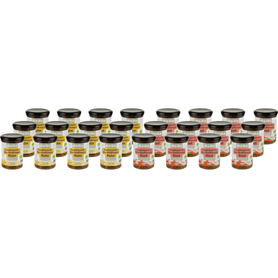 Suppen-Vorratsangebot (12x Bio Rindersuppe + 12x Bio Hühnersuppe)