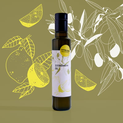 Zitronenöl - Natives Olivenöl Extra mit Zitrone