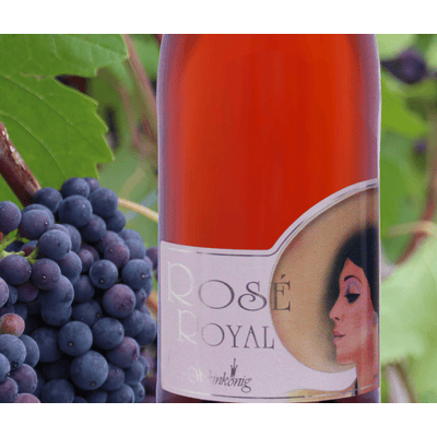 Rosé royal (vormals "Lady Blue²) - entalkoholisierter schäumender Wein