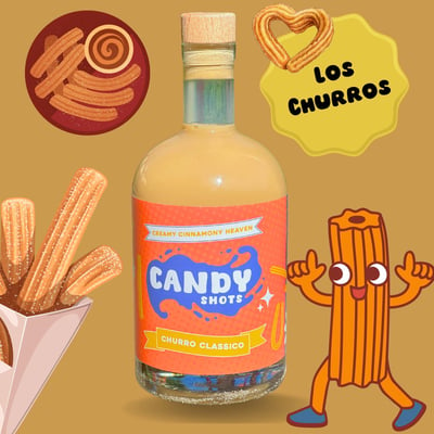 CANDYSHOTS Churros Classico - Zimt und Zucker Sahnelikör 2