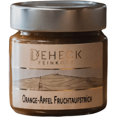 Deheck Manufaktur Orange Apfel Aufstrich mit Nuss