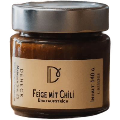 Deheck Manufaktur fig with chili spread
