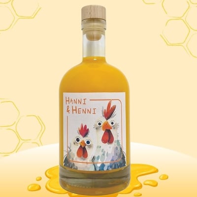 Pack of 6 egg liqueur with rum "Hanni & Henni"