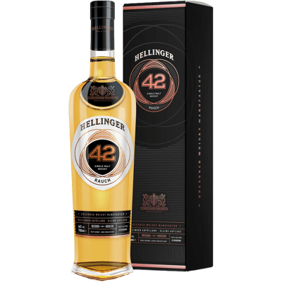HELLINGER 42 Rauch single malt whisky in gift box