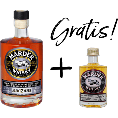 [AKTION] Marder Single Malt Whisky 12 Jahre + 1x GRATIS Sherry Cask Whisky