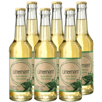 Box of 6 Limoment apple-mint natural lemonade