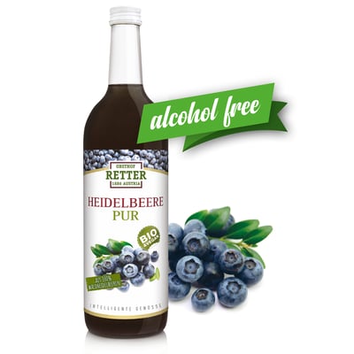 Obsthof Retter Organic Wild Blueberry Pure Direct Juice