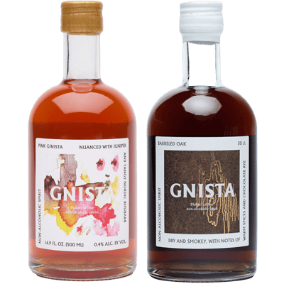 GNISTA non-alcoholic tasting pack (1x Pink + 1x Barreled Oak)