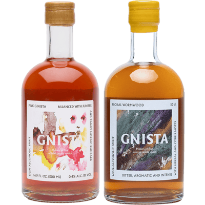 GNISTA non-alcoholic tasting pack (1x Floral Wormwood + 1x Pink)