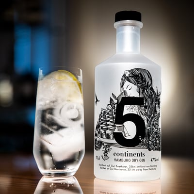 Feingeisterei Gin 5 Continents - Bio Dry Gin