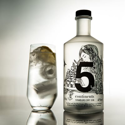 Feingeisterei Gin 5 Continents - Bio Dry Gin