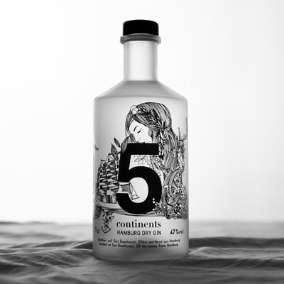 Feingeisterei Gin 5 Continents - Bio Dry Gin 2