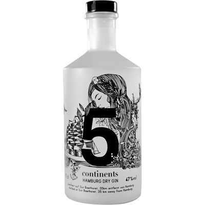 Feingeisterei Gin 5 Continents - Bio Dry Gin