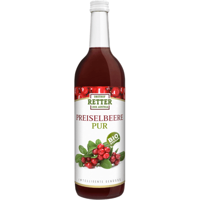 Obsthof Retter organic pure cranberry juice