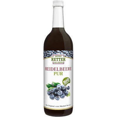 Obsthof Retter Organic Wild Blueberry Pure Direct Juice