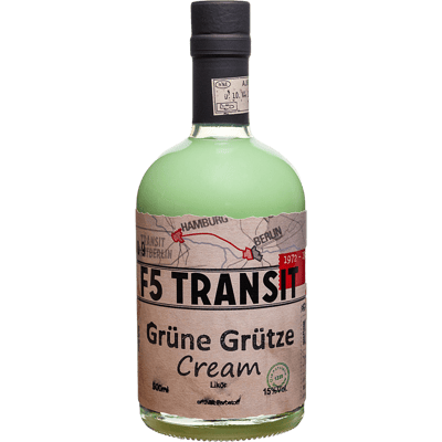 Grüne Grütze Cream Likör No. 5509 - Waldmeister-Sahne - F5 Transit