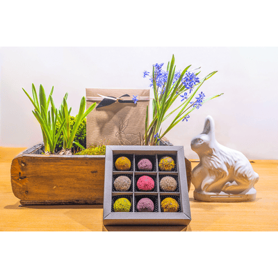 Minuscarb Easter chocolate box - raw cocoa gourmet balls mix