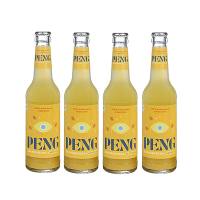 12x PENG Bio Orangensoda mit Koffein