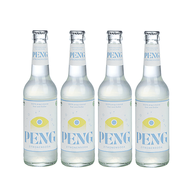 12x PENG organic lemon soda