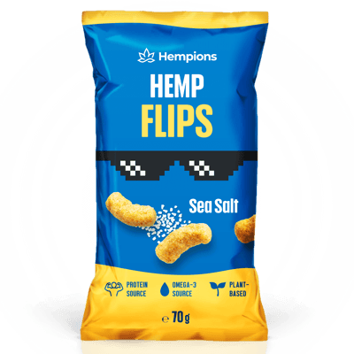 Hempions Bio Hemp Flips Trio (1x Sea Salt Flips + 1x Cheazy Flips + 1x Smoked Paprika Flips)