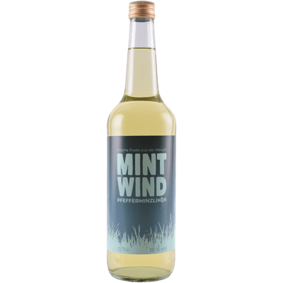 Mint wind peppermint liqueur