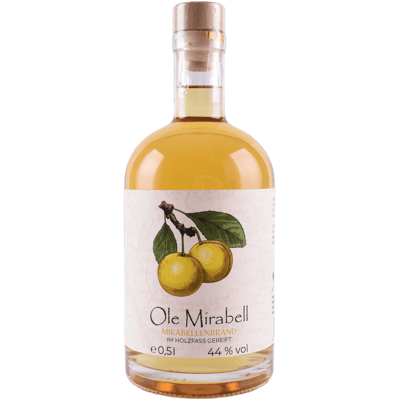 Holsteiner Geister Ole Mirabell - Mirabelle plum brandy matured in wooden barrels