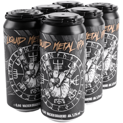 6x Liquid Metal IPA in a can