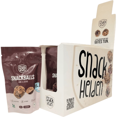 8x Snackhelden Snackballs - Choc & Seeds