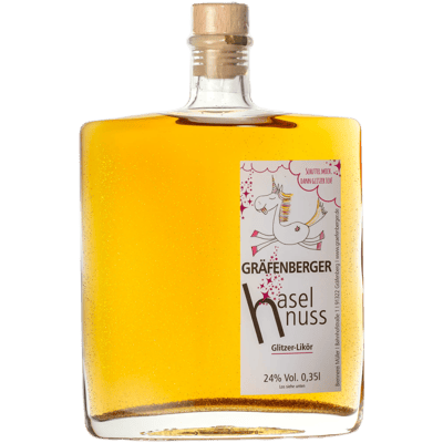 Gräfenberger hazelnut glitter liqueur