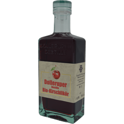 Organic cherry liqueur