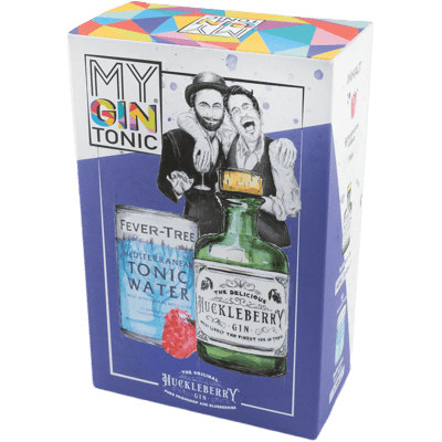 MyGinTonic Box HuckleBerry (1x Le HuckleBerry Gin + 1x Fever Tree Indian Tonic Water)