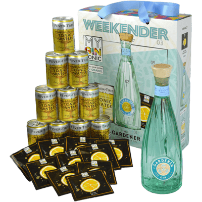 MyGinTonic WEEKENDER Box The Gardener (1x The Gardener Gin + 10x Fever Tree Indian Tonic Water)