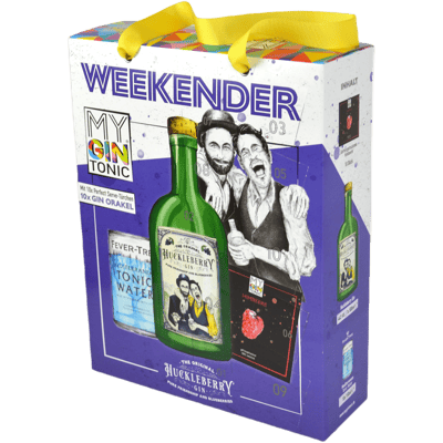 MyGinTonic WEEKENDER Box HuckleBerry (1x HuckleBerry Gin + 10x Fever Tree Mediterranean Tonic Water)