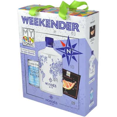 MyGinTonic WEEKENDER Box Nordés (1x Nordés Gin + 10x Fever Tree Mediterranean Tonic Water)