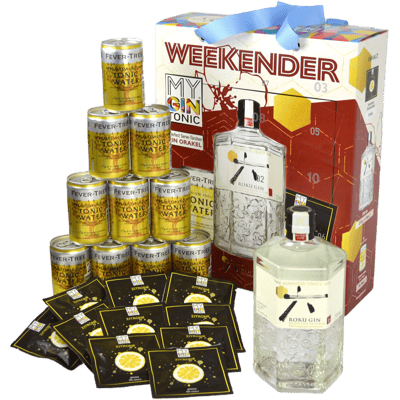 MyGinTonic WEEKENDER Box Roku (1x Roku Gin + 10x Fever Tree Indian Tonic Water)