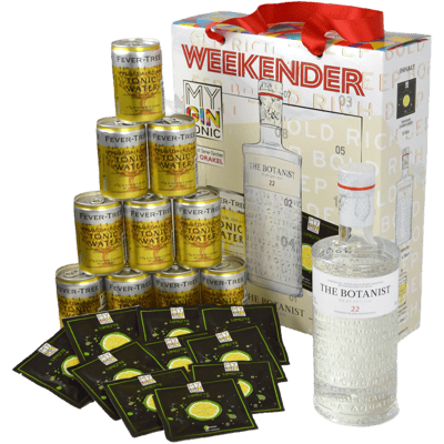 MyGinTonic WEEKENDER Box Botanist (1x Botanist Gin + 10x Fever Tree Indian Tonic Water)