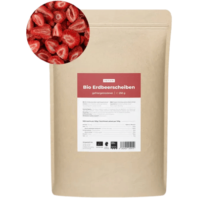 Vetain organic freeze-dried strawberry slices