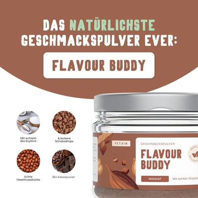 Vetain Flavour Buddy Nuss-Nougat - natürliches Geschmackspulver