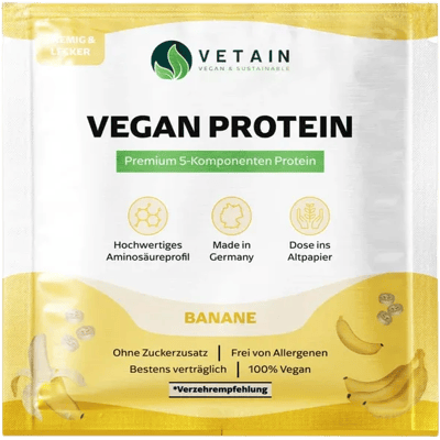 Vetain vegan protein powder banana