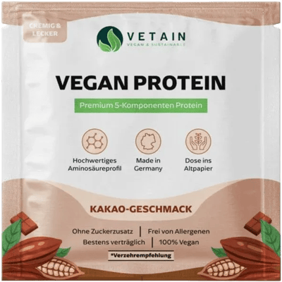 Vetain vegan protein powder cocoa