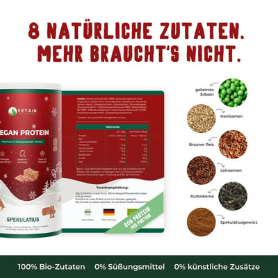 Vetain veganes Proteinpulver Spekulatius