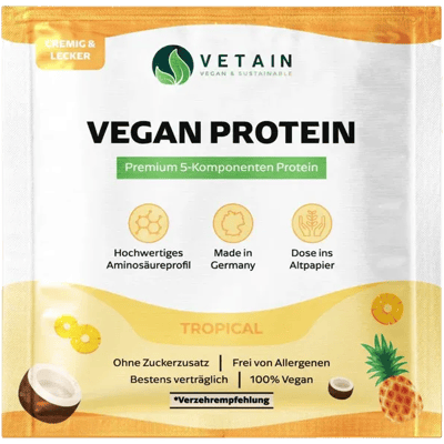 Vetain vegan protein powder Tropical