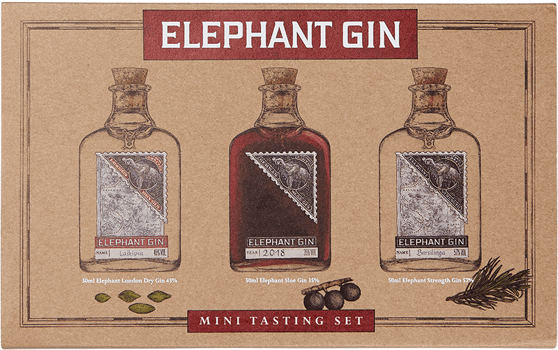 Buy Elephant & Tasting Rare Gin | Mini Set Honest