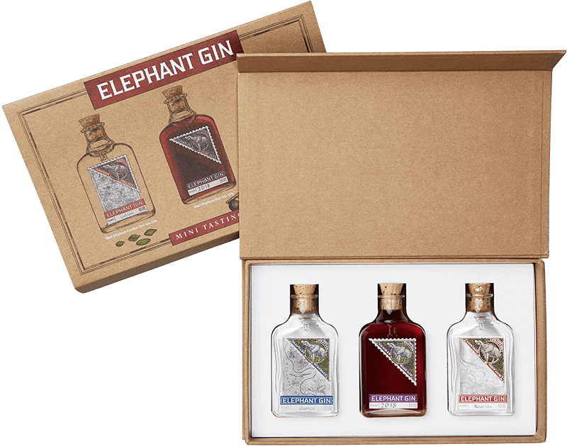 Buy Elephant Gin Mini Tasting Honest & Set | Rare